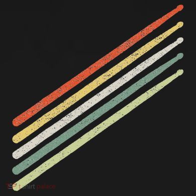 Drummer Drums Drumset Drumsticks Vintage Tie-Dye T-Shirt