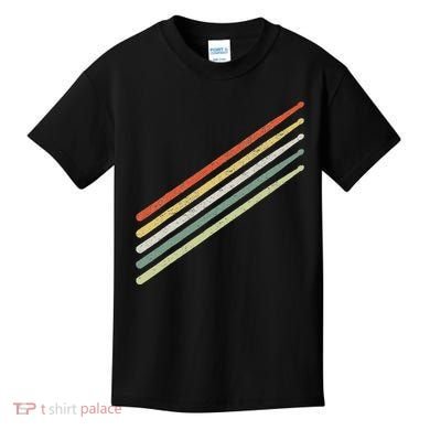 Drummer Drums Drumset Drumsticks Vintage Kids T-Shirt