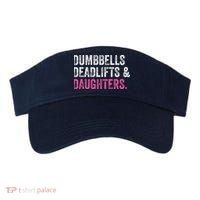 Dumbbells Deadlifts Daughters Funny Gym Workout Fathers Day Visor thumb 0