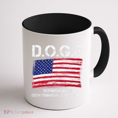 D.O.G.E Doge Department Of Government Efficiency Coffee Mug back