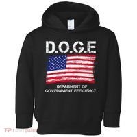 D.O.G.E Doge Department Of Government Efficiency Toddler Hoodie thumb 0