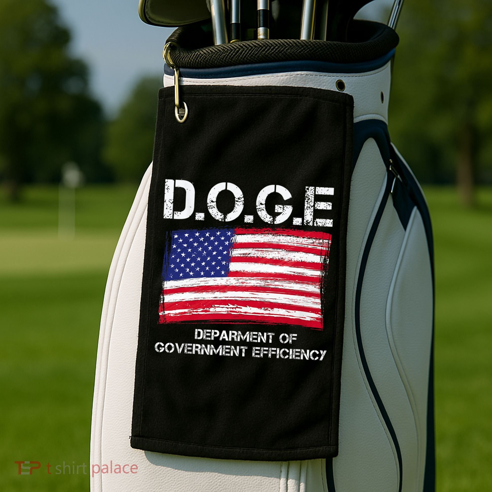 D.O.G.E Doge Department Of Government Efficiency Golf Towel