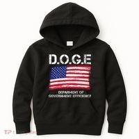 D.O.G.E Doge Department Of Government Efficiency Kids Hoodie thumb 0