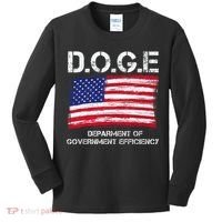 D.O.G.E Doge Department Of Government Efficiency Kids Long Sleeve Shirt thumb 0