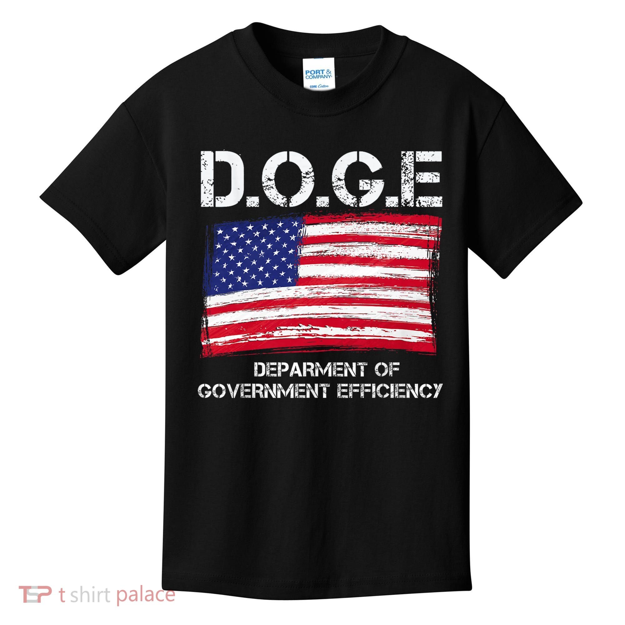 D.O.G.E Doge Department Of Government Efficiency Kids T-Shirt
