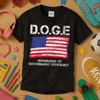 D.O.G.E Doge Department Of Government Efficiency Kids T-Shirt thumb 3