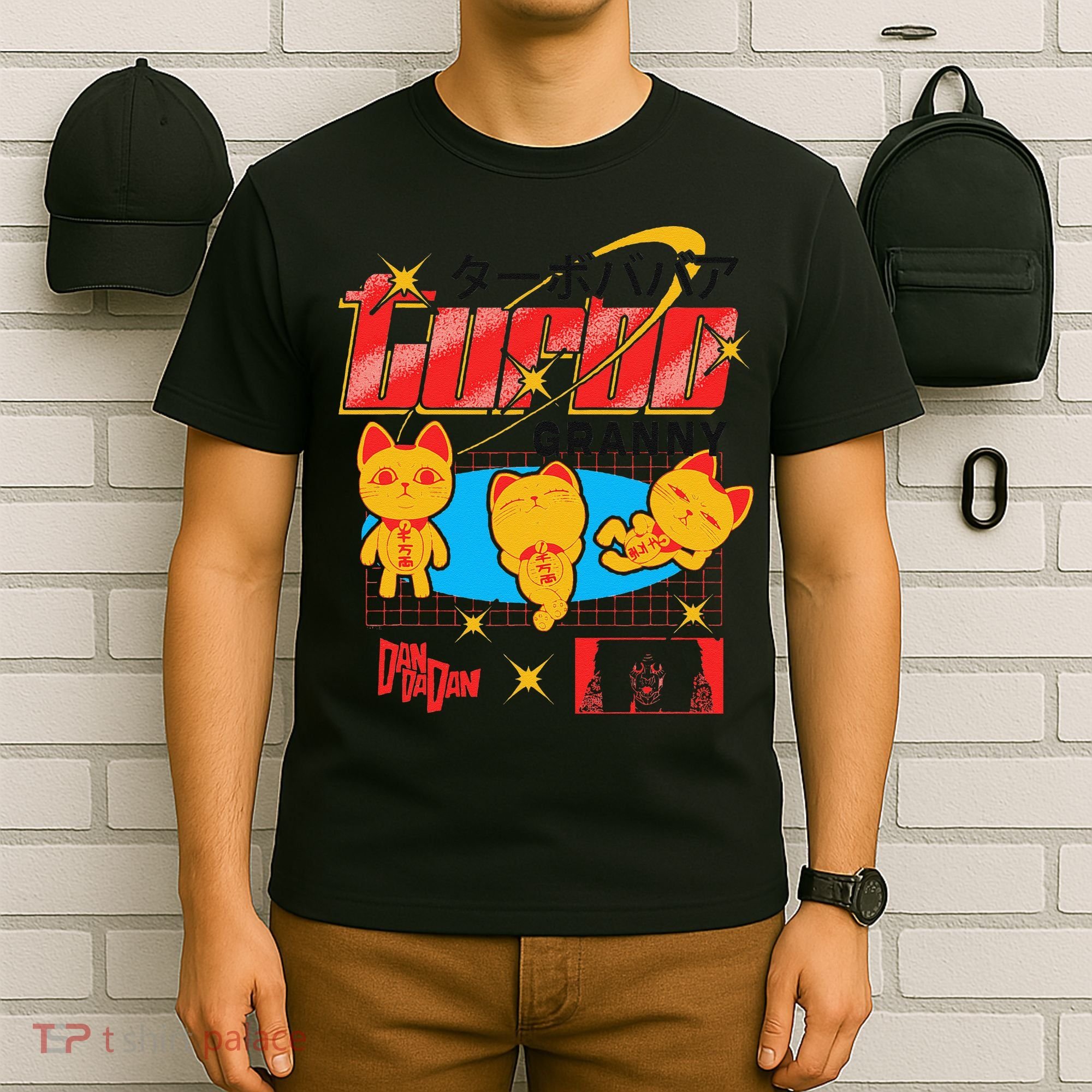 Dan Da Dan Turbo Granny Ghost Alien Anime Gift T-Shirt