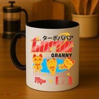 Dan Da Dan Turbo Granny Ghost Alien Anime Gift Coffee Mug thumb 4