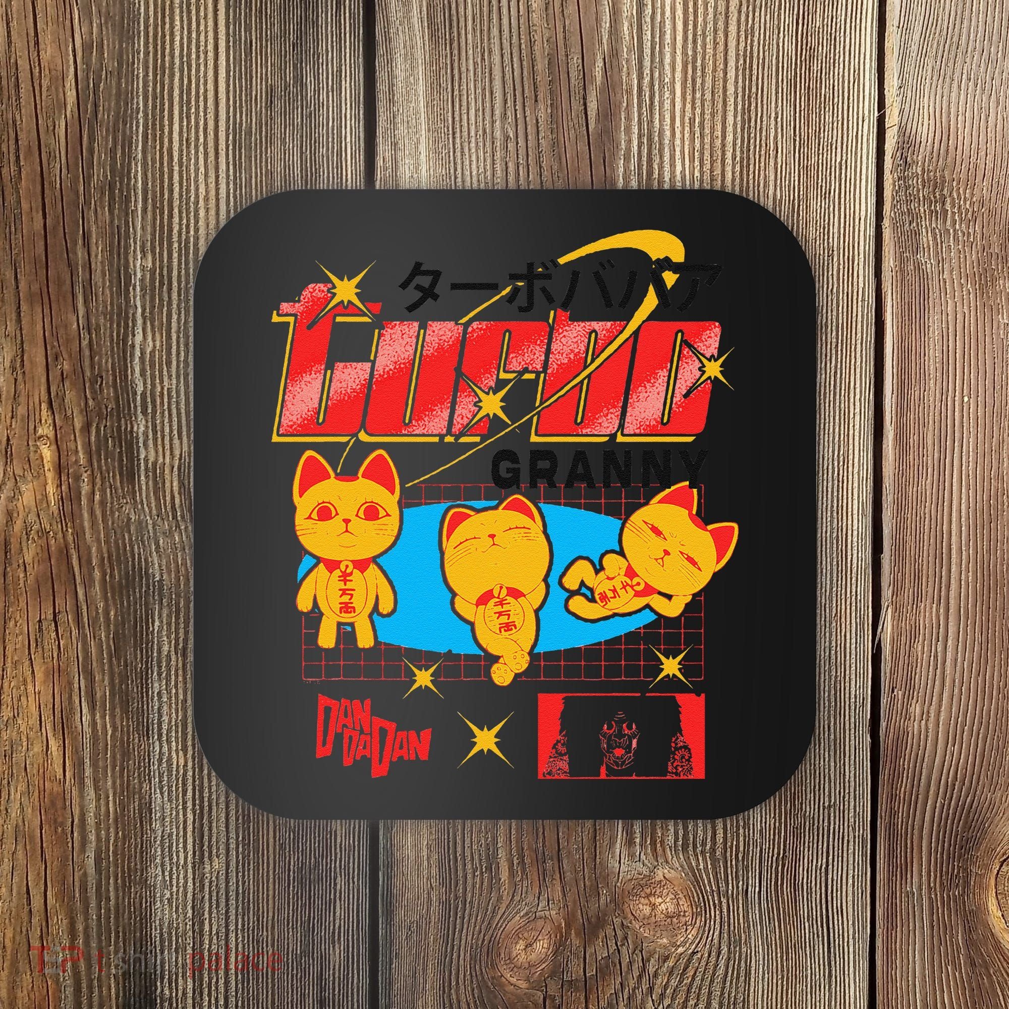 Dan Da Dan Turbo Granny Ghost Alien Anime Gift Coaster