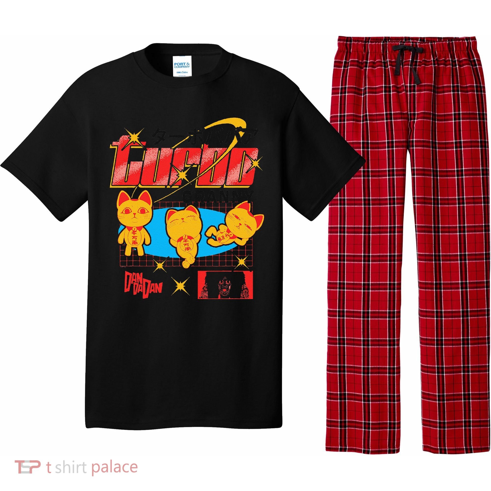 Dan Da Dan Turbo Granny Ghost Alien Anime Gift Pajama Set