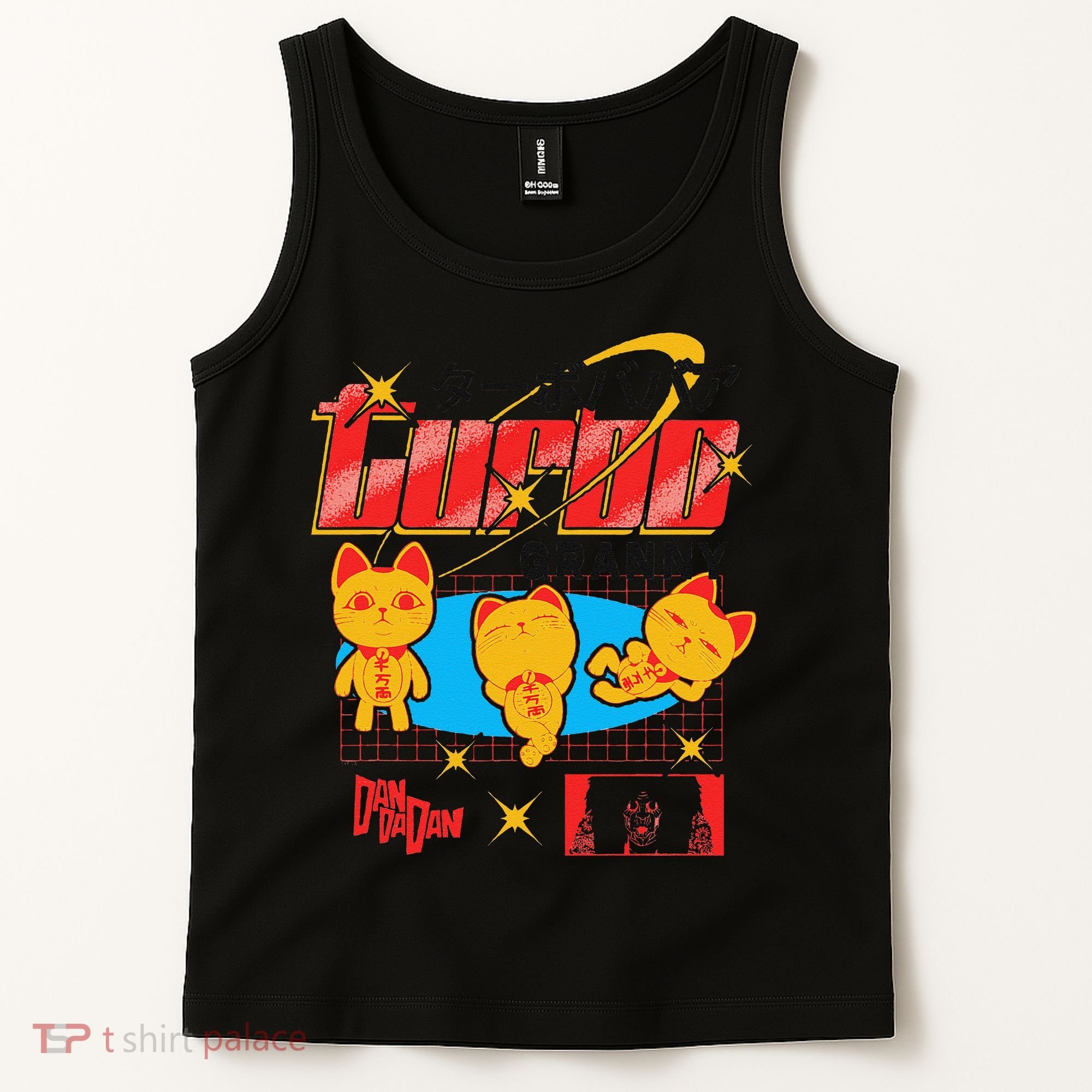 Dan Da Dan Turbo Granny Ghost Alien Anime Gift Tank Top