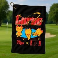 Dan Da Dan Turbo Granny Ghost Alien Anime Gift Golf Towel thumb 1