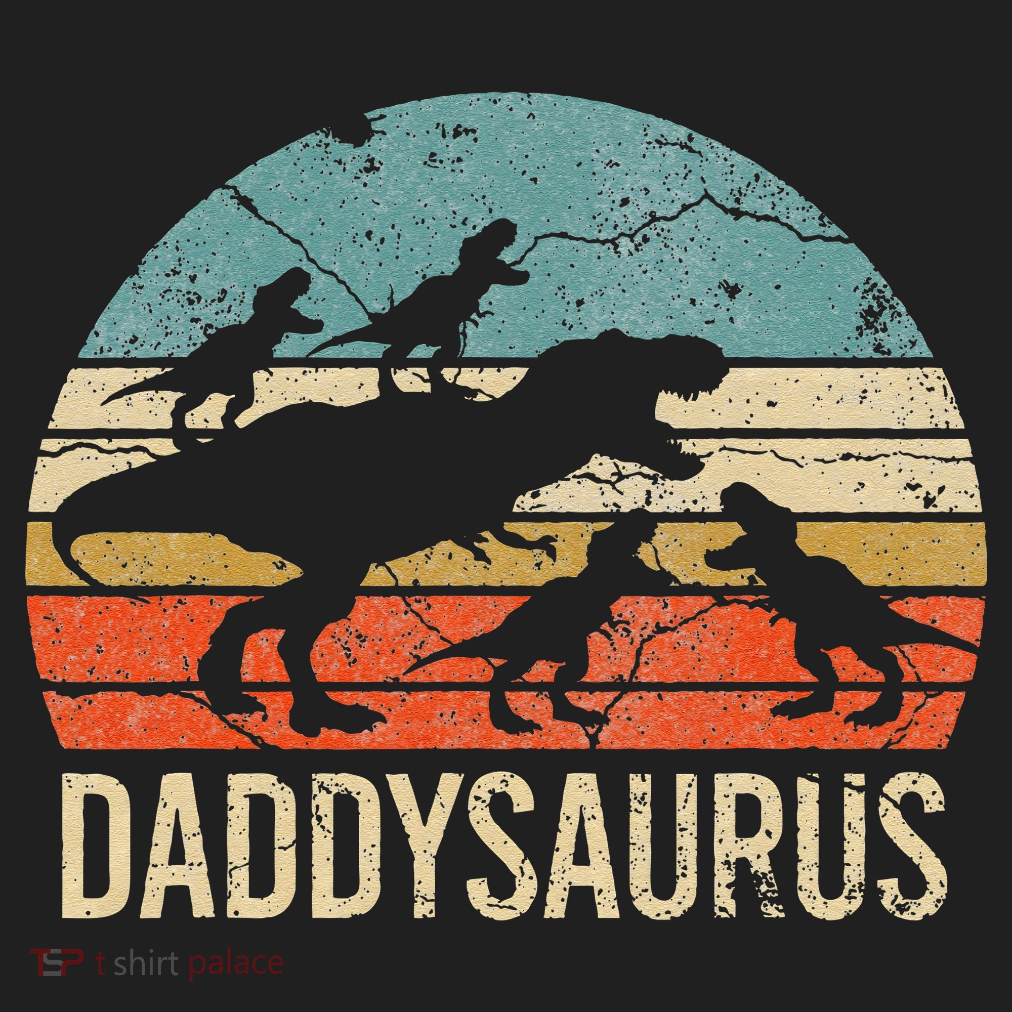 Daddy Dinosaur Daddysaurus 4 Four Gift For Father Day Golf Towel