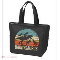 Daddy Dinosaur Daddysaurus 4 Four Gift For Father Day Tote Bag thumb 3