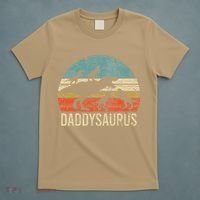 Daddy Dinosaur Daddysaurus 4 Four Gift For Father Day T-Shirt thumb 5