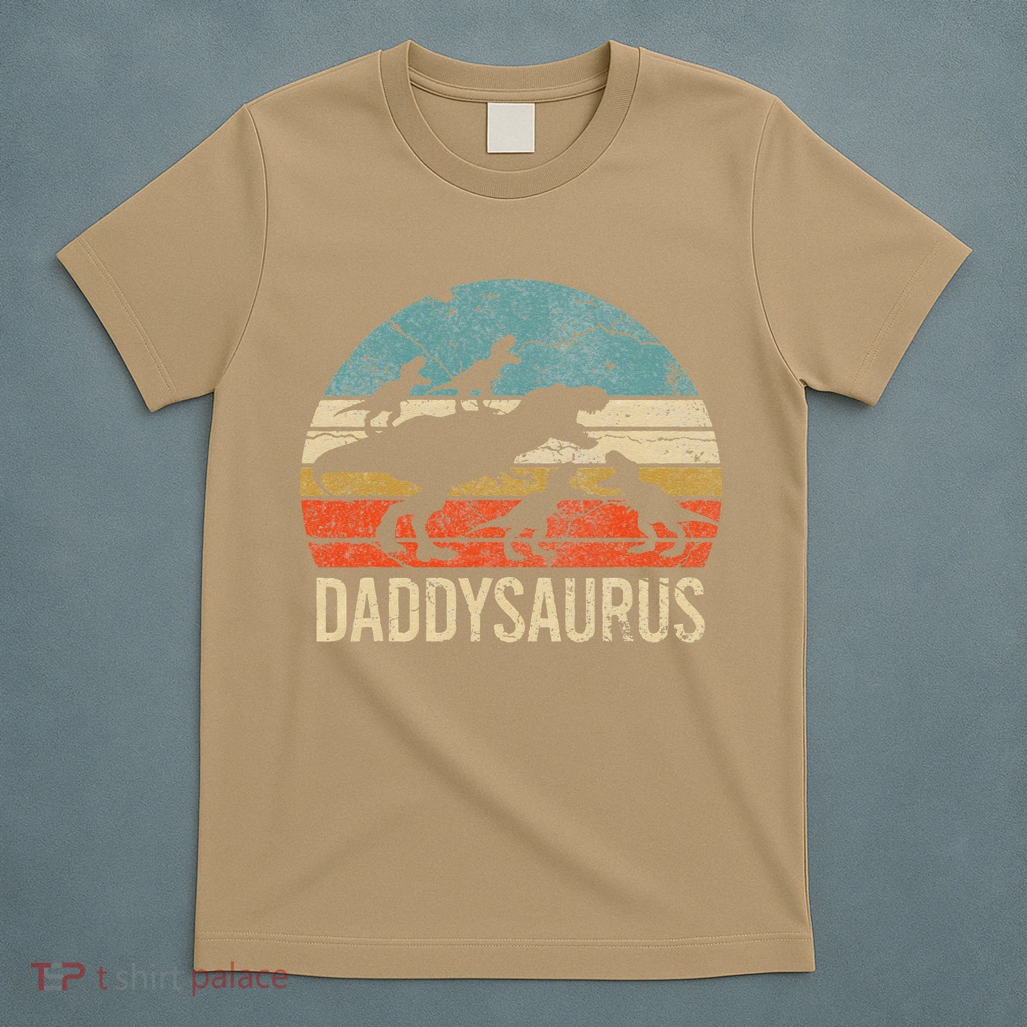 Daddy Dinosaur Daddysaurus 4 Four Gift For Father Day T-Shirt