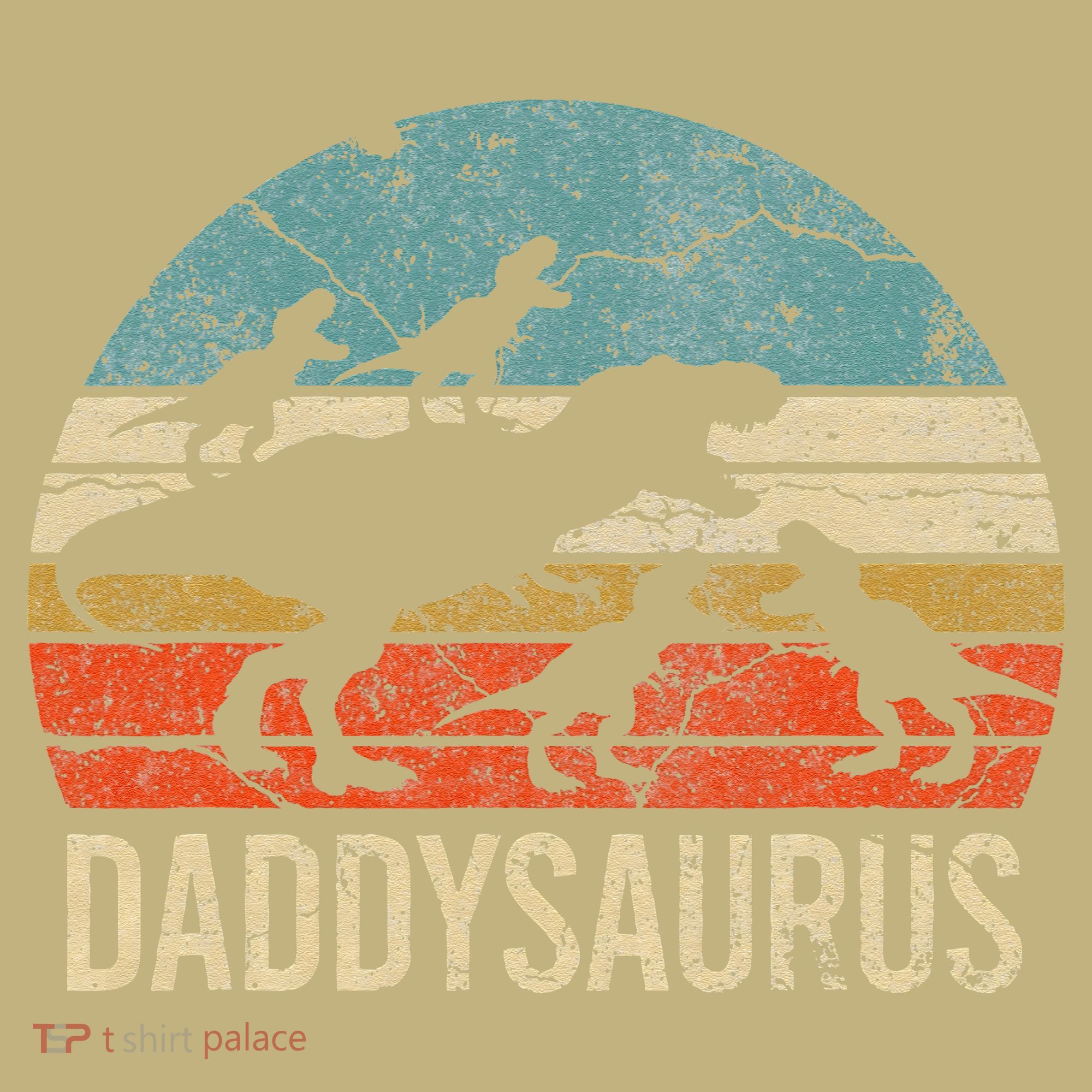 Daddy Dinosaur Daddysaurus 4 Four Gift For Father Day T-Shirt