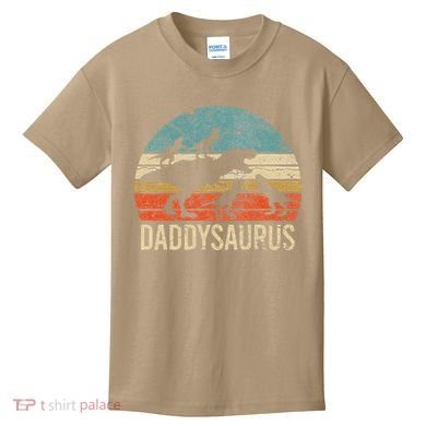 Daddy Dinosaur Daddysaurus 4 Four Gift For Father Day Kids T-Shirt