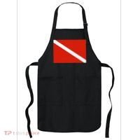Diver Down Dive Flag Scuba Diving Flag Apron thumb 0