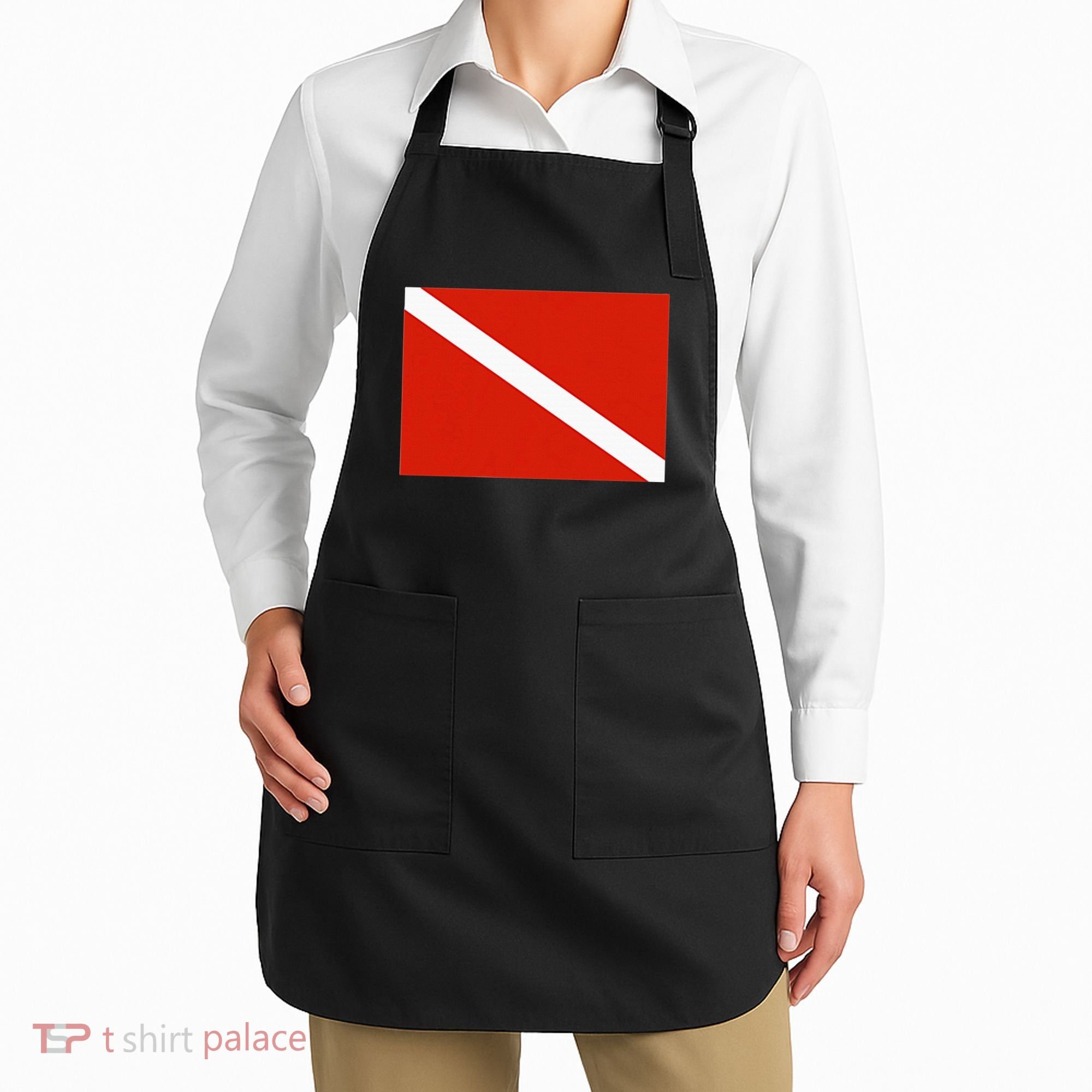 Diver Down Dive Flag Scuba Diving Flag Apron