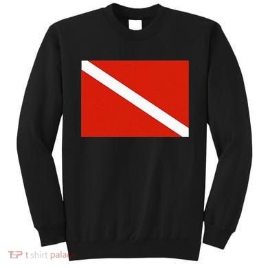 Diver Down Dive Flag Scuba Diving Flag Sweatshirt