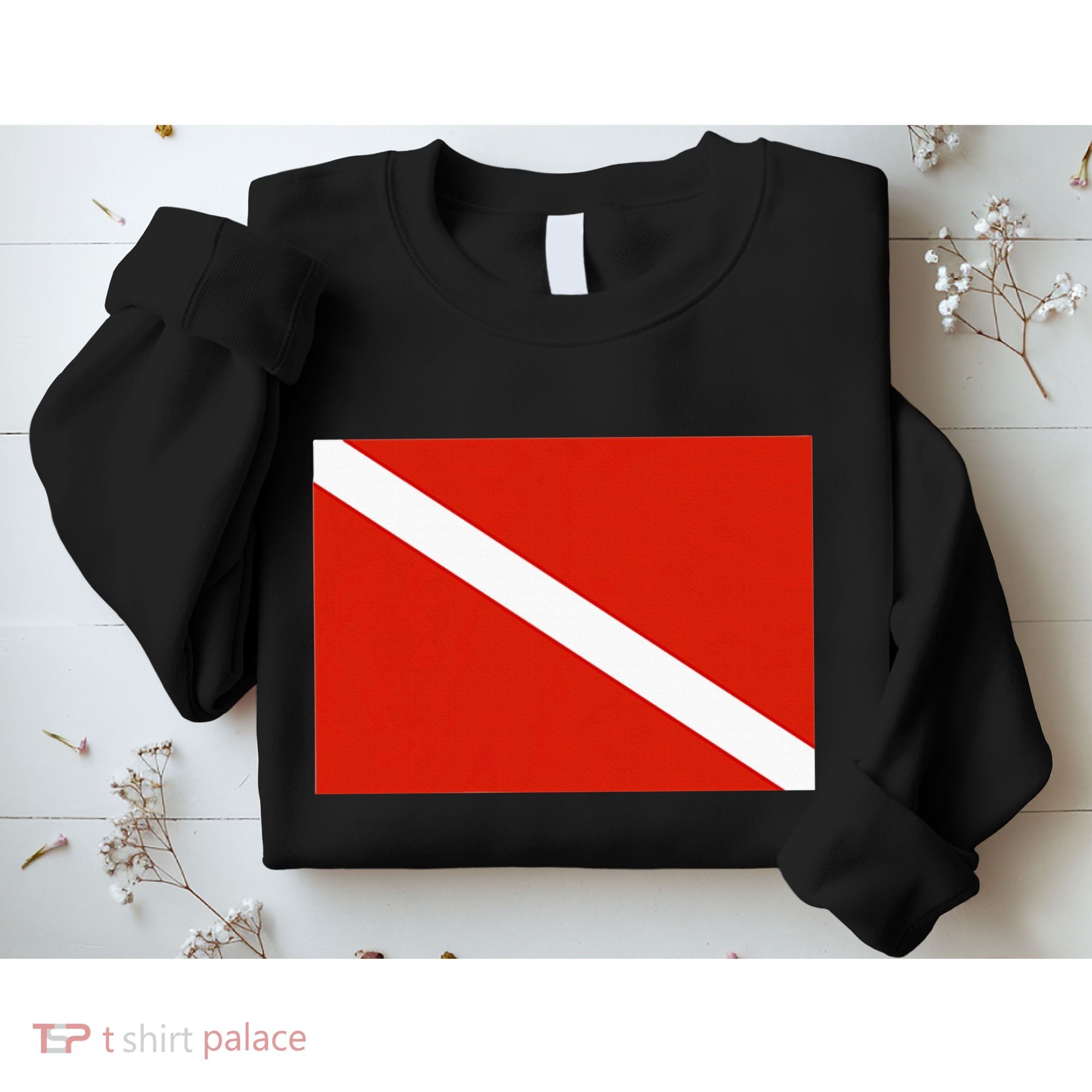 Diver Down Dive Flag Scuba Diving Flag Sweatshirt