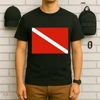Diver Down Dive Flag Scuba Diving Flag T-Shirt thumb 6