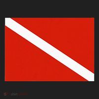 Diver Down Dive Flag Scuba Diving Flag Beanie thumb 2