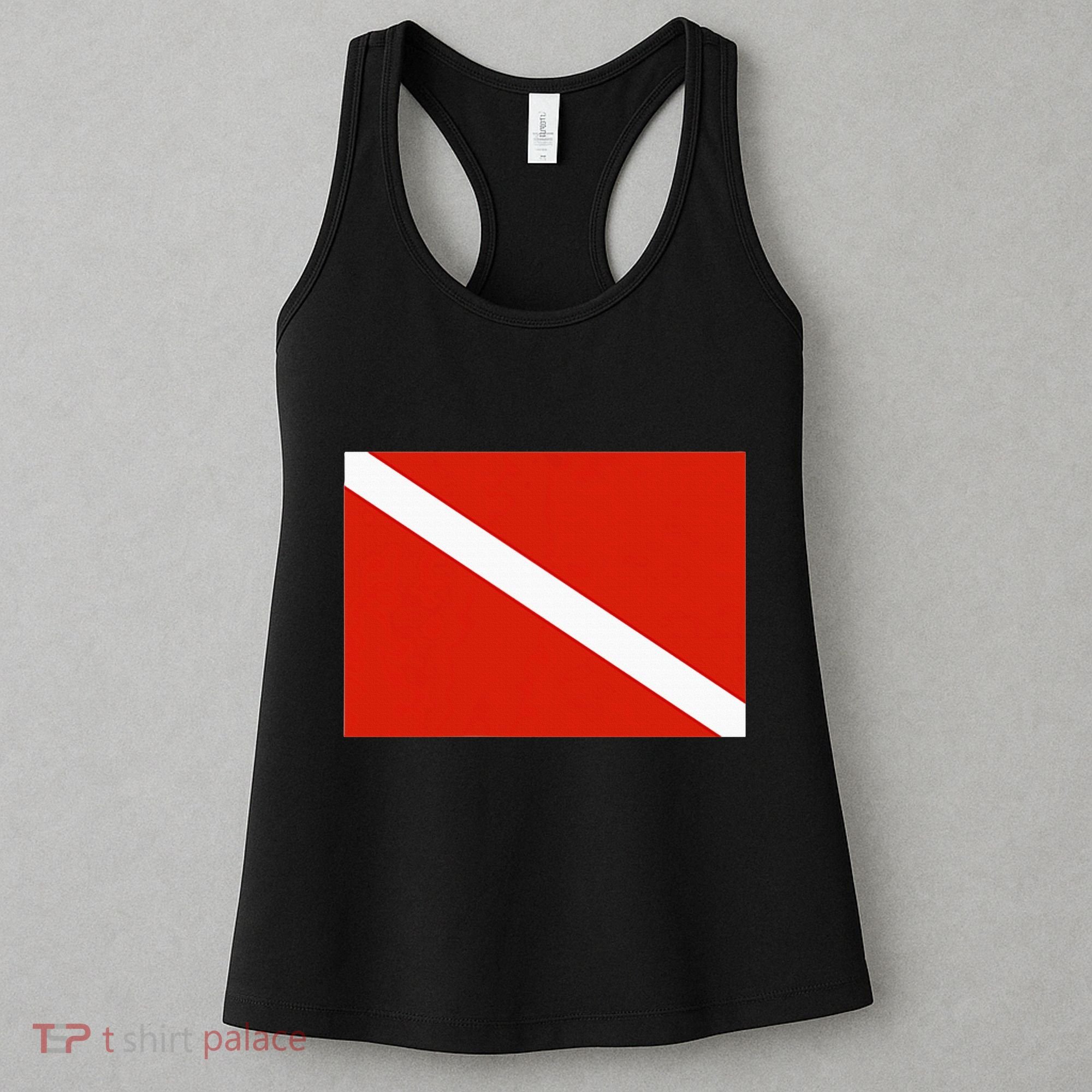 Diver Down Dive Flag Scuba Diving Flag Women's Tank Top