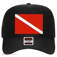 Diver Down Dive Flag Scuba Diving Flag Hat thumb 0
