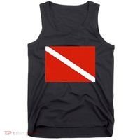 Diver Down Dive Flag Scuba Diving Flag Tank Top thumb 0