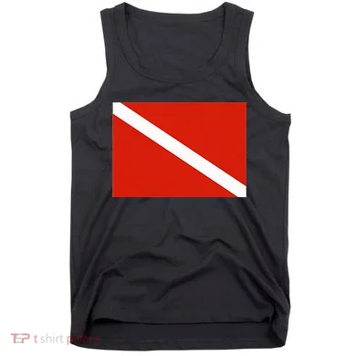 Diver Down Dive Flag Scuba Diving Flag Tank Top