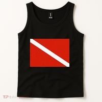 Diver Down Dive Flag Scuba Diving Flag Tank Top thumb 2