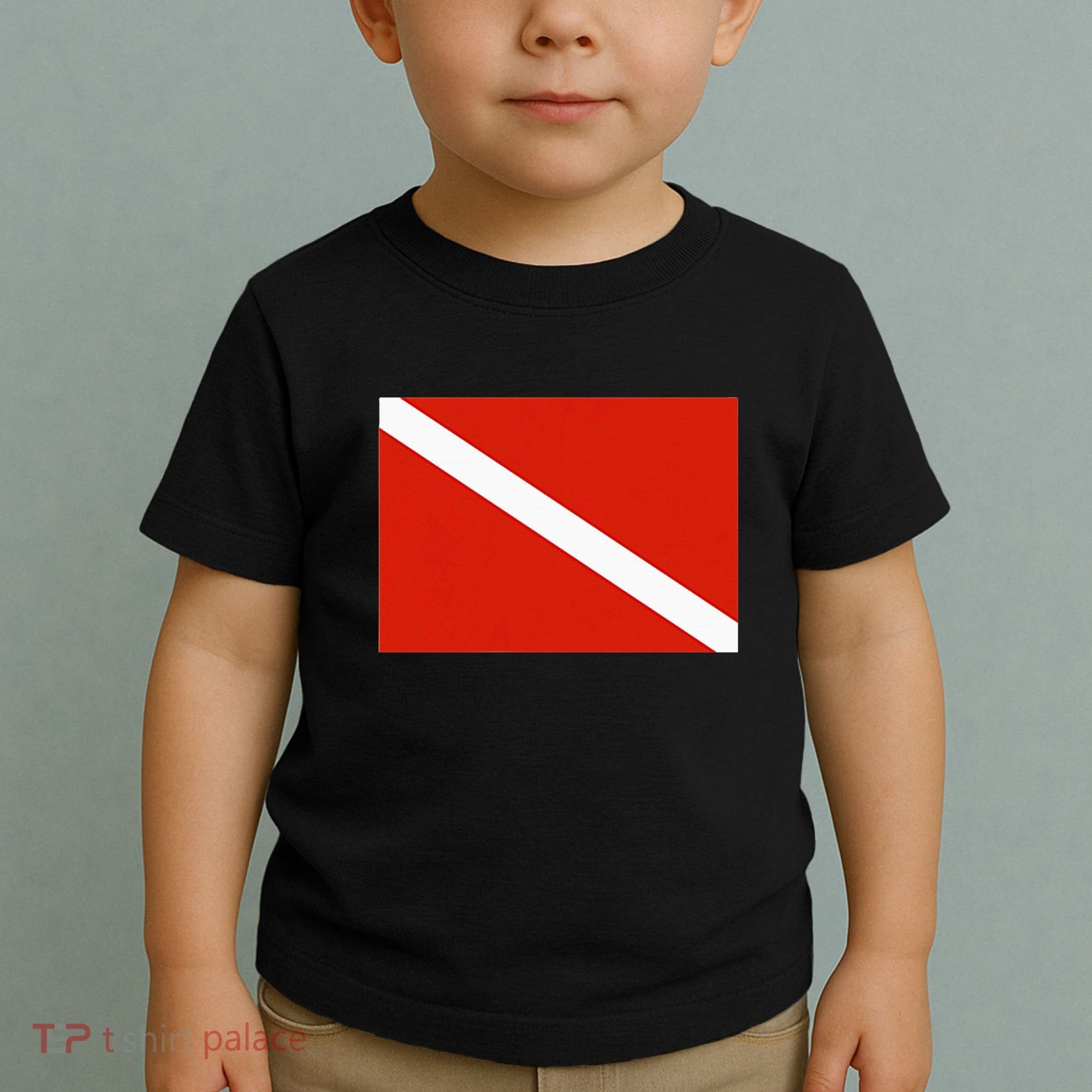 Diver Down Dive Flag Scuba Diving Flag Toddler T-Shirt