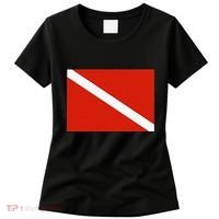 Diver Down Dive Flag Scuba Diving Flag Women's T-Shirt thumb 0