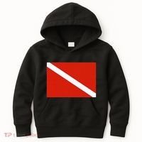 Diver Down Dive Flag Scuba Diving Flag Kids Hoodie thumb 0