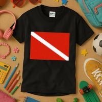 Diver Down Dive Flag Scuba Diving Flag Kids T-Shirt thumb 3