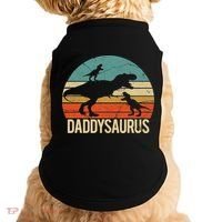 Daddy Dinosaur Daddysaurus 2 Two christmas Gift For Dad Doggie Tank thumb 0