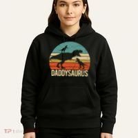 Daddy Dinosaur Daddysaurus 2 Two christmas Gift For Dad Hoodie thumb 5
