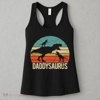 Daddy Dinosaur Daddysaurus 2 Two christmas Gift For Dad Women's Tank Top thumb 3
