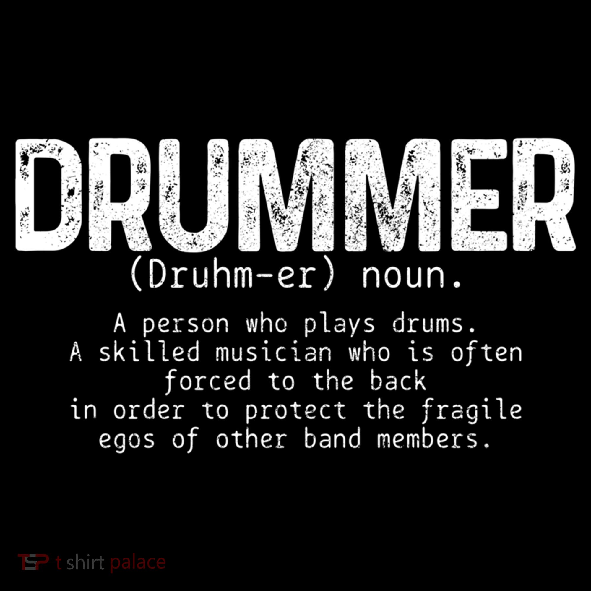 Drummer Definition Drums Drumming Funny Drummer Gift Bucket Hat