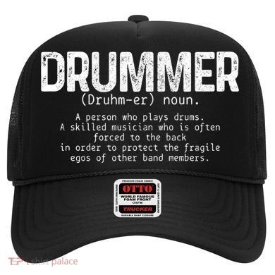 Drummer Definition Drums Drumming Funny Drummer Gift Hat