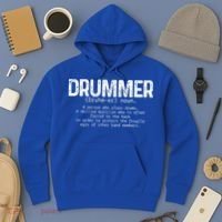 Drummer Definition Drums Drumming Funny Drummer Gift Hoodie thumb 3