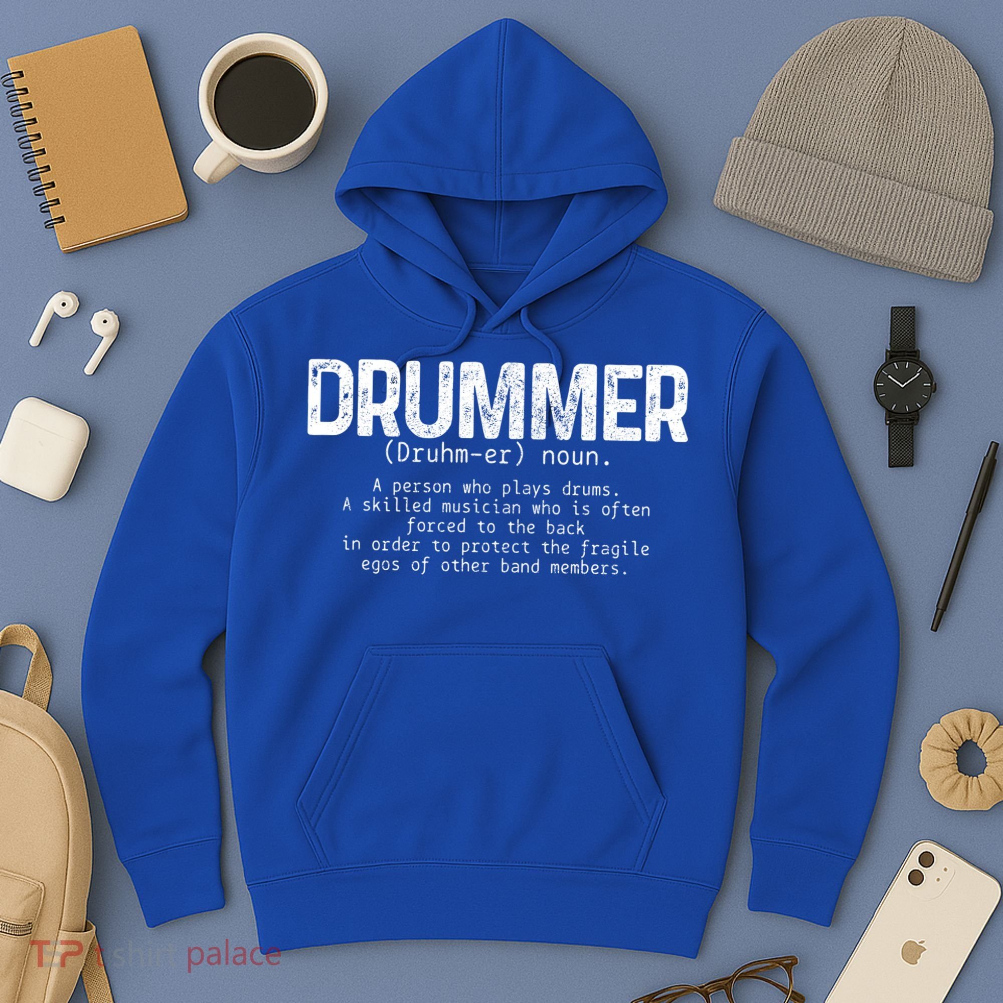 Drummer Definition Drums Drumming Funny Drummer Gift Hoodie