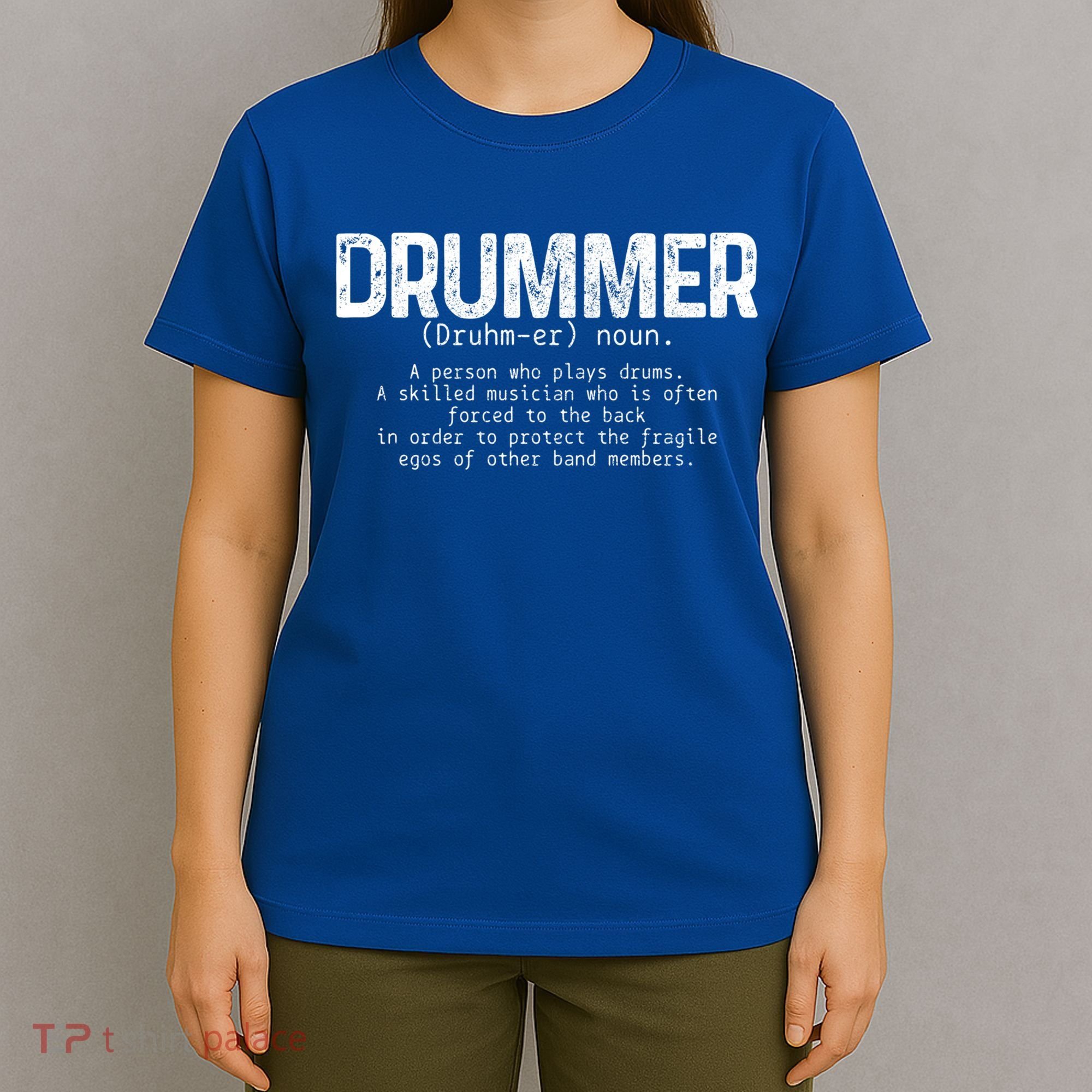 Drummer Definition Drums Drumming Funny Drummer Gift T-Shirt
