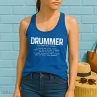 Drummer Definition Drums Drumming Funny Drummer Gift Women's Tank Top thumb 2