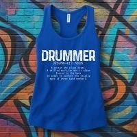 Drummer Definition Drums Drumming Funny Drummer Gift Women's Tank Top thumb 3