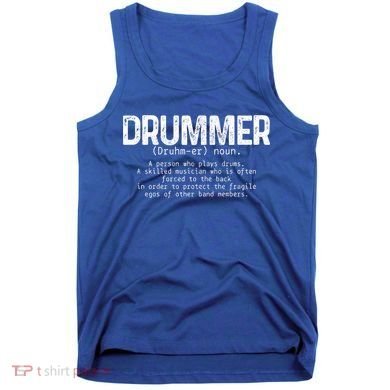 Drummer Definition Drums Drumming Funny Drummer Gift Tank Top