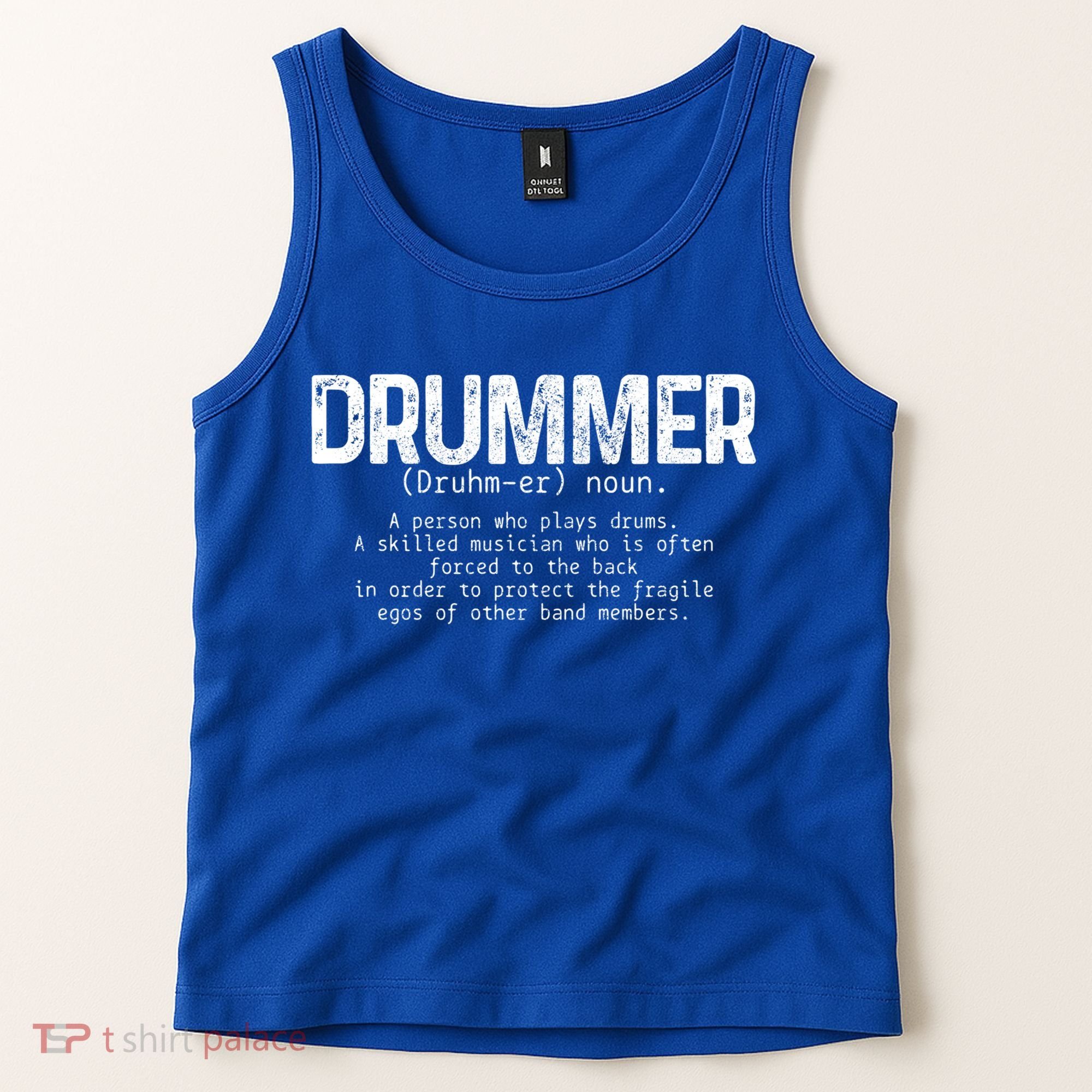 Drummer Definition Drums Drumming Funny Drummer Gift Tank Top