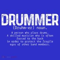 Drummer Definition Drums Drumming Funny Drummer Gift Toddler T-Shirt thumb 4